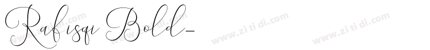 Rafisqi Bold字体转换